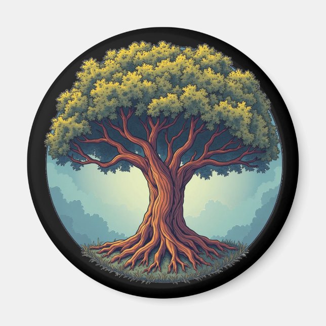Imã A árvore do ímã de geladeira (Frente)