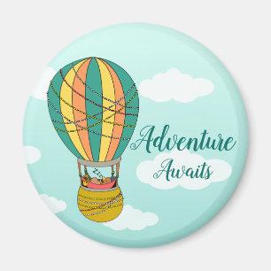 Imã A "aventura bonito espera" a ilustração do páss