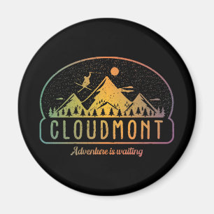 Imã A Aventura de Esqui do Retro Cloudmont está à espe