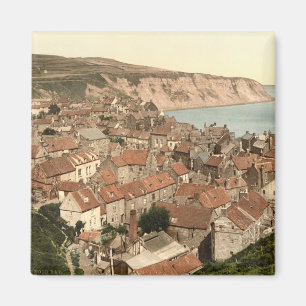 Imã A baía de Robin Hood, Whitby, Yorkshire,