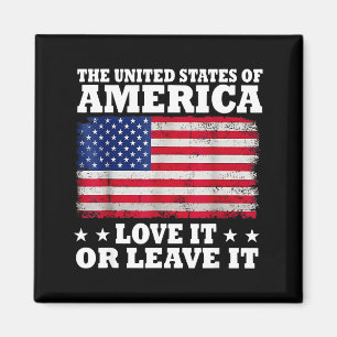Imã A bandeira ame ou deixe dos estados unidos da amér