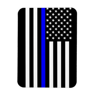 Ímã A bandeira americana fina simbólica de Blue Line