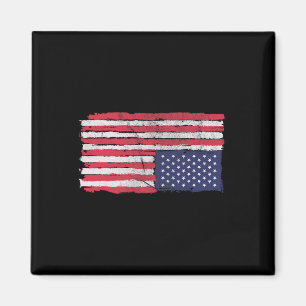 Imã A bandeira americana se afunda de cabeça para baix