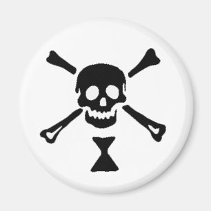 Imã A bandeira de pirata autêntica de Emanuel Wynn