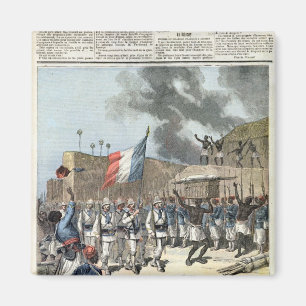 Imã A bandeira francesa que entra em Abomey