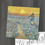 Imã A Bandeja | Vincent Van Gogh — Cartão postal Magne<br><div class="desc">The Sower (1888),  do artista poste-impressionista holandês Vincent Van Gogh. Arte original é um óleo na canvas. A cena da paisagem mostra um fazendeiro em um campo de abstrato com o sol amarelo brilhante no fundo. Use as ferramentas de design para adicionar texto personalizado ou personalizar a imagem.</div>