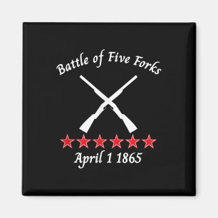Imã A Batalha De Cinco Forks Virgínia 1865 Batalha Civ