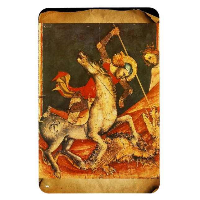 Ímã A batalha de George santo com o Dragão (Vertical)