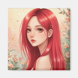 Imã A beautiful girl exuding grace in nature