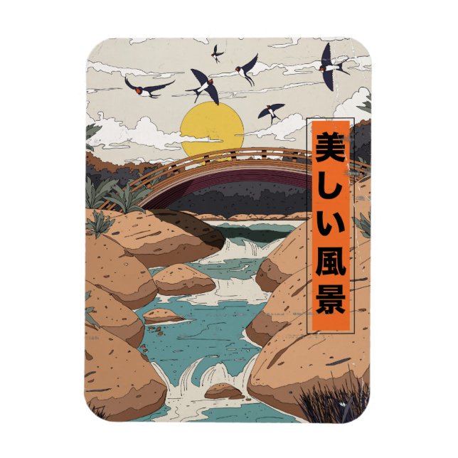 Ímã A bela paisagem (Vertical)