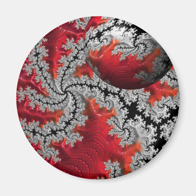 Imã A beleza do ímã Mandelbrots (Frente)