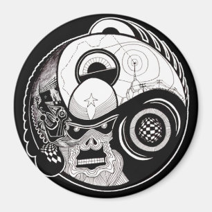 Imã "A Besta Dentro" Mandala Magnet