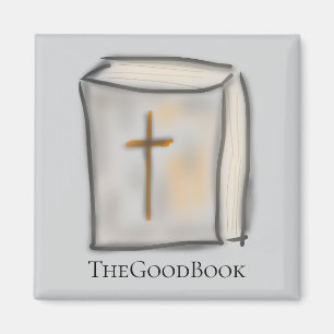 Imã A Bíblia Cristã TheGoodBook com Cruz 