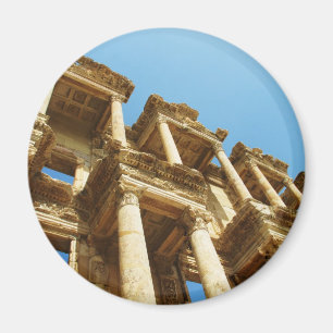 Imã A biblioteca antiga de Celsus em Ephesus - foto