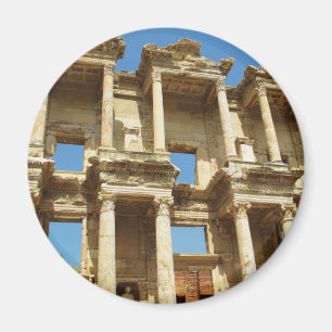 Imã A biblioteca romana de Celsus, Ephesus, Turquia