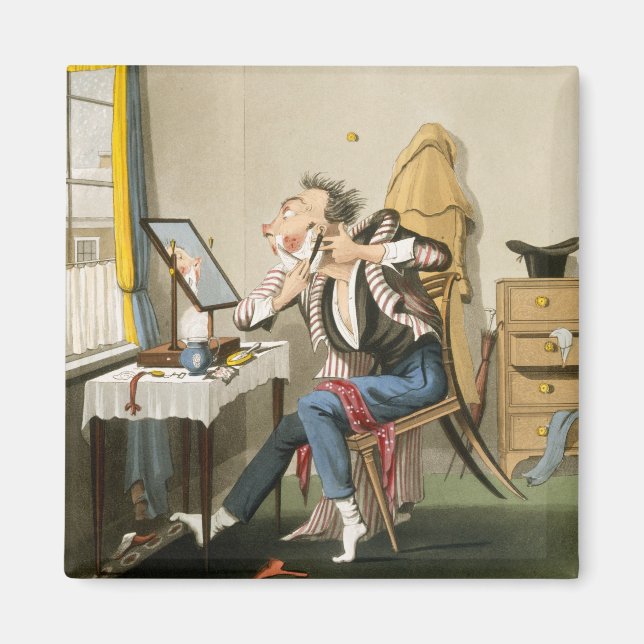 Imã A Blunt Razor, pub. de Hunt, 1827 (cor de tchin) (Frente)