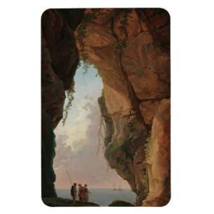 Ímã A Boca de uma Caverna (1784) Hubert Robert
