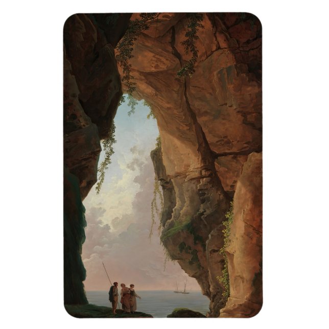 Ímã A Boca de uma Caverna (1784) Hubert Robert (Vertical)