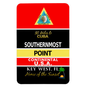 Ímã A bóia a mais southernmost Key West do ponto