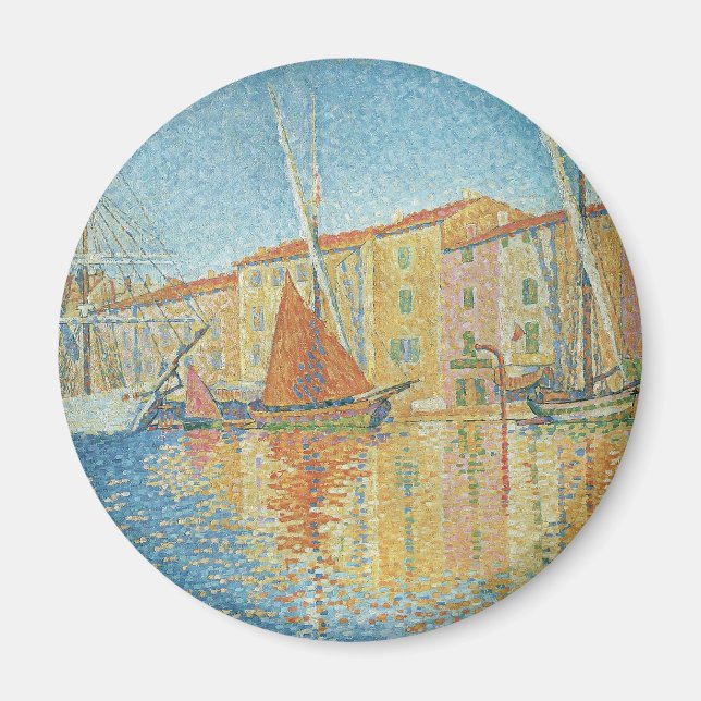 Imã A boia vermelha de Paul Signac, Pointilismo da Vin (Frente)