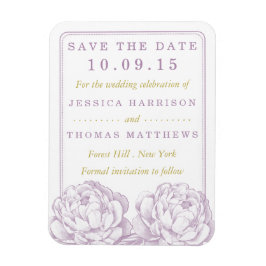 Ímã A Bonito Coleção de Casamentos Florais Peony