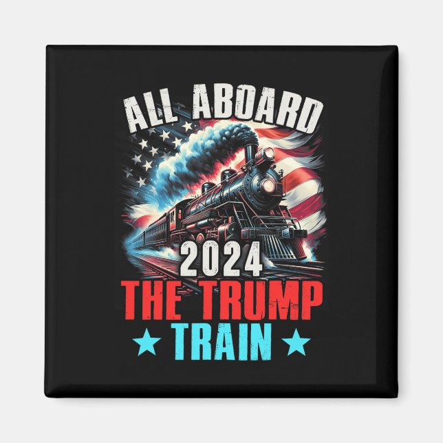 Imã A Bordo Do Trem De 2024 Trump 2024 Americano (Frente)