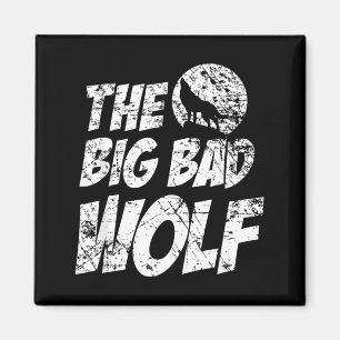 Imã A Camisa do Lobo Mau Engraçado e Fofo de Halloween
