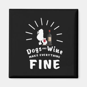 Imã A caniche e o vinho fazem tudo fino