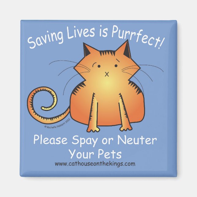 Imã A Casa do Gato nos Kings Spay e Neuter (Frente)