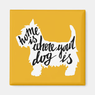Imã A casa é o lugar onde seu cão está