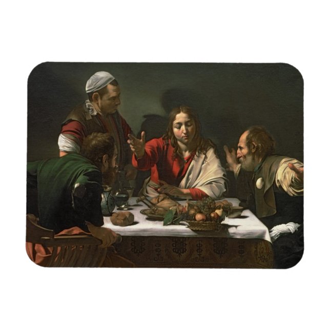 Ímã A Ceia em Emaús, 1601 (petróleo e tempera) (Horizontal)