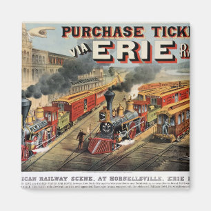 Imã A cena Railway americana em Hornellsville