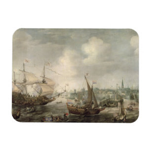 Ímã A chegada de Fredrick V em Vlissingen em 1613 (o