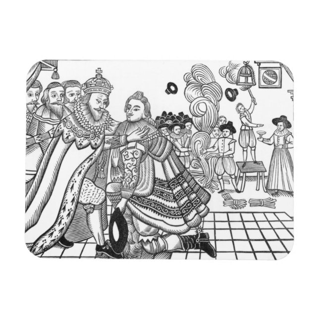 Ímã A Chegada de Sua Majestade Charles (1600-49) Prínc (Horizontal)
