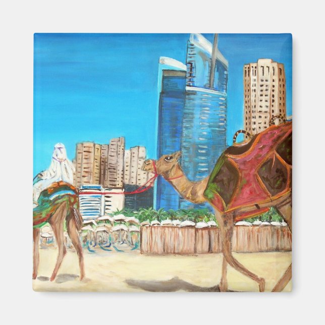 Imã A Cidade de Dubai Magnet (Frente)