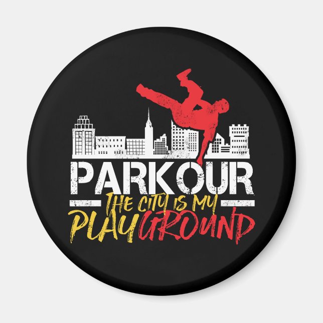 Imã A cidade é o meu Parkour de Playground e Freerunni (Frente)