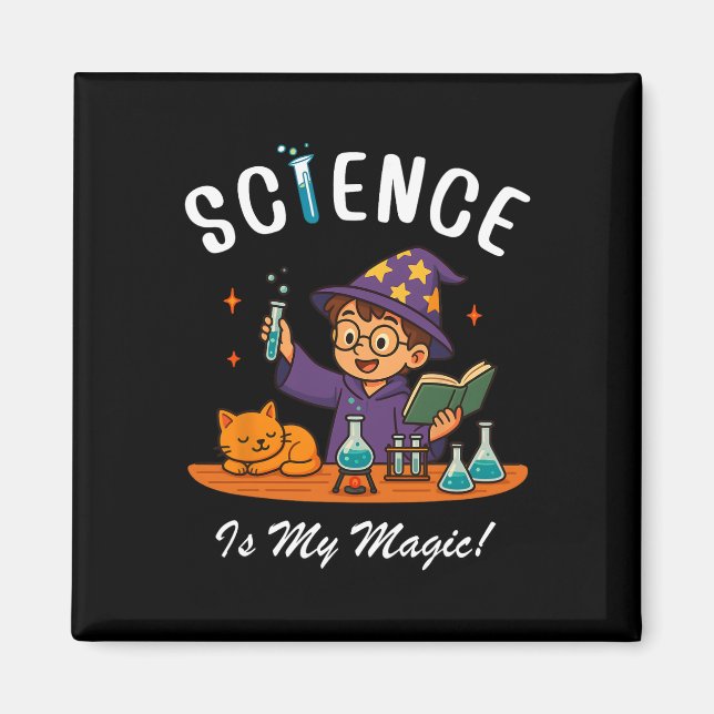 Imã A Ciência É Minha Magia De Volta às Aulas Stem Fei (Frente)