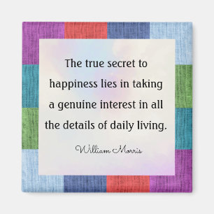 Imã A citação de William Morris, o verdadeiro segred