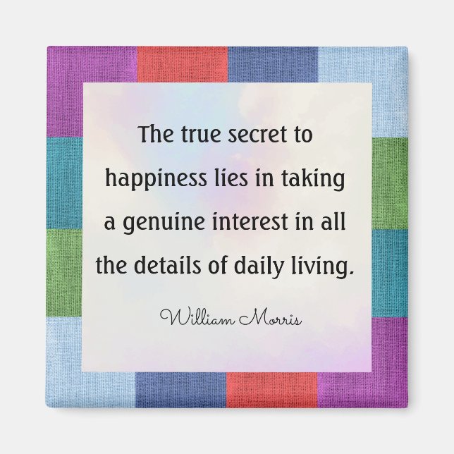 Imã A citação de William Morris, o verdadeiro segredo  (Frente)