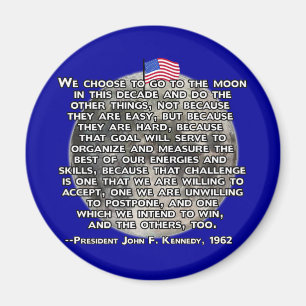 Imã A citação do JFK que enviou humanos para a lua