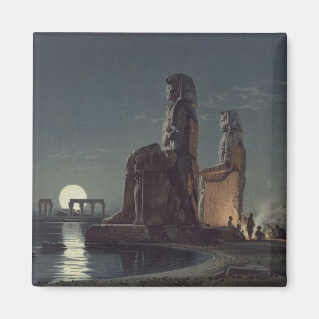 Imã A Colose da Memnon, Thebes, um dos 24 ilustrados (Frente)