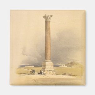 Imã A coluna de Pompey, Alexandria, de "Egipto e de