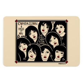 Ímã A Compaixão Passa-O No Magnet Flexível 6"x4"