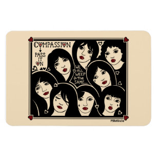 Ímã A Compaixão Passa-O No Magnet Flexível 6"x4"