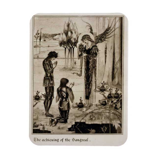 Ímã A conquista do Sangreal, de "Le Morte d'Ar (Vertical)