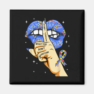 Imã A Consciência do Autismo Groovy não julga o que vo