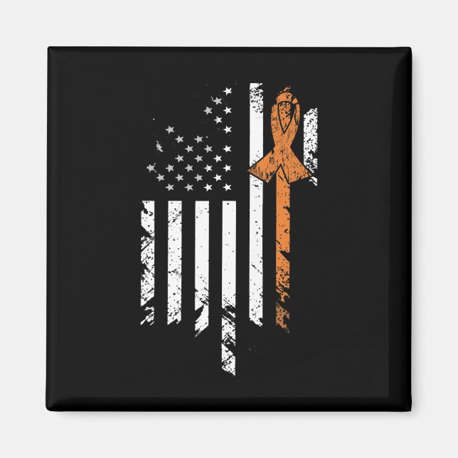 Imã A Consciência do cancer vence a bandeira americana (Frente)