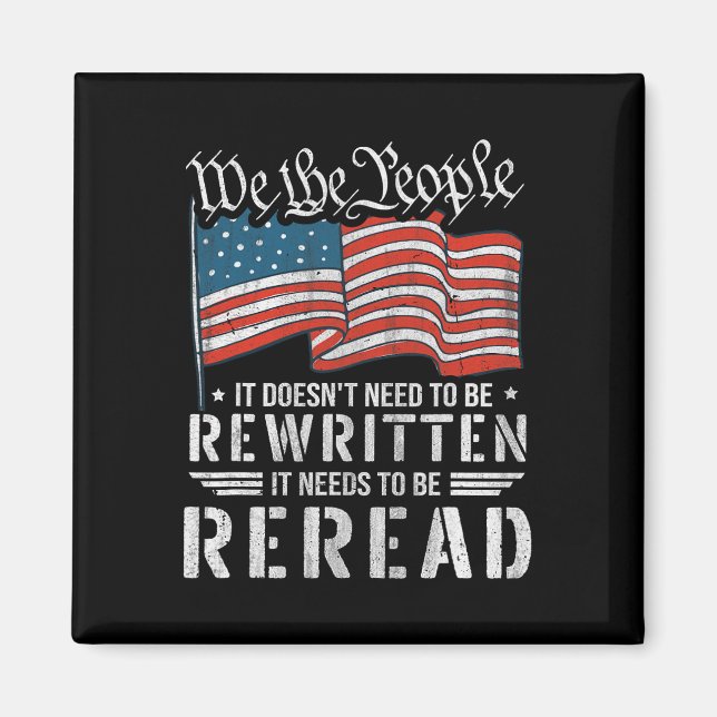 Imã A Constituição Da Bandeira Dos Eua Tem De Ser Reno (Frente)