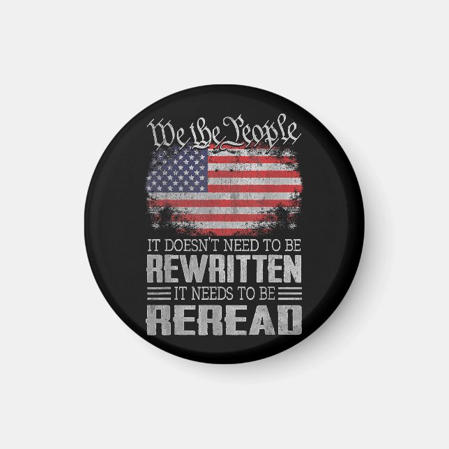 Imã A Constituição dos EUA sobre a bandeira dos EUA pr (Frente)