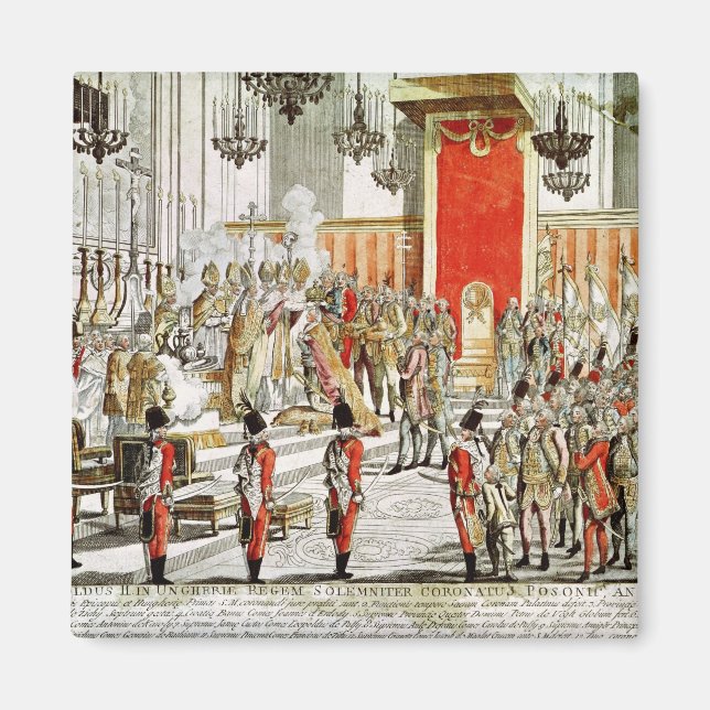 Imã A coroação do Leopold II em Bratislava (Frente)